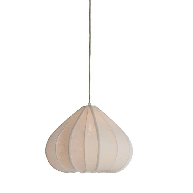 Light en Living Hanglamp Ø38,5x28 cm ZUBEDA crème wit
