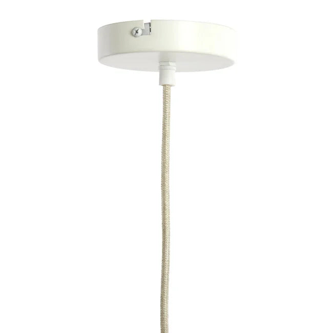 Light en Living Hanglamp ZUBEDA crème wit