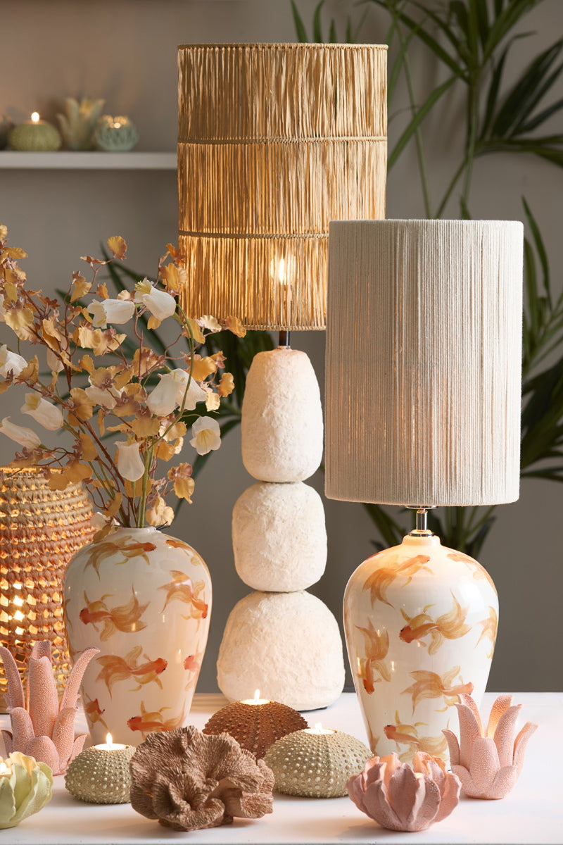 Light & Living Lampenkap Lanzano Raffia Naturel