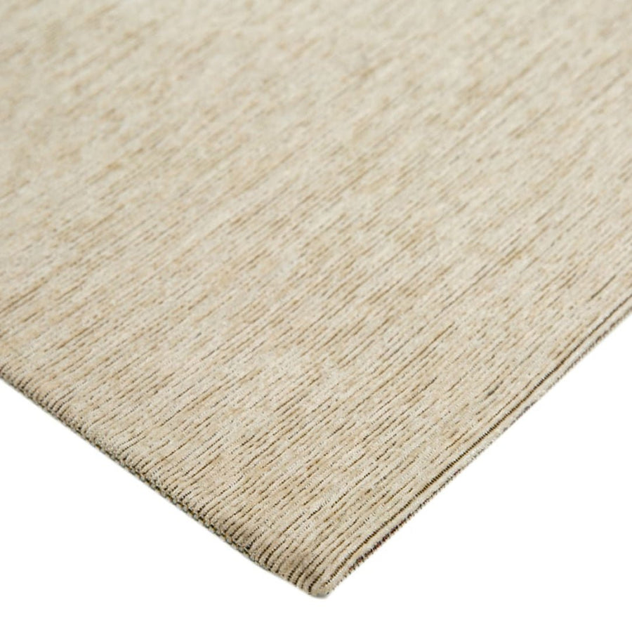 Hoekdetail van het Brinker Maki vloerkleed Olive