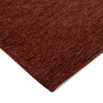 Hoekdetail van het Brinker Nomi vloerkleed Cherry Red