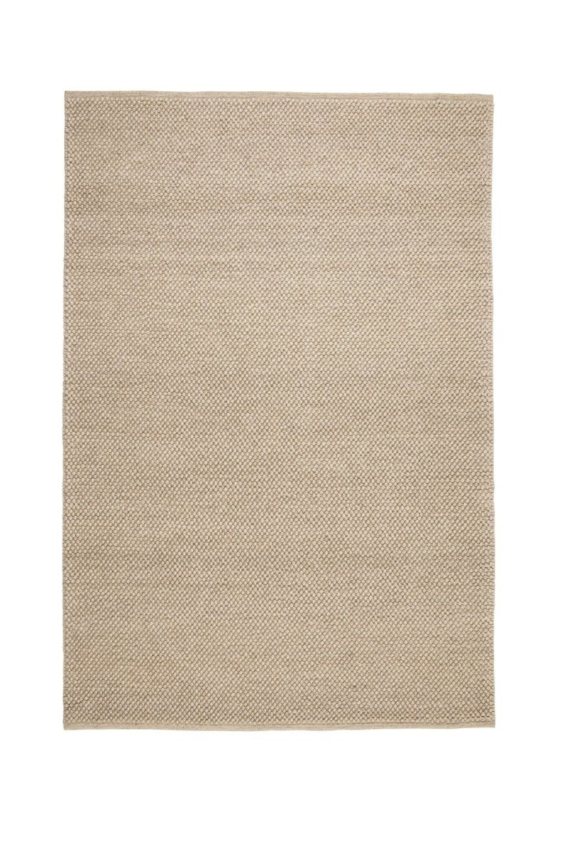 Brinker Boola wollen vloerkleed Latte - kleed in warme zachtbruine tint