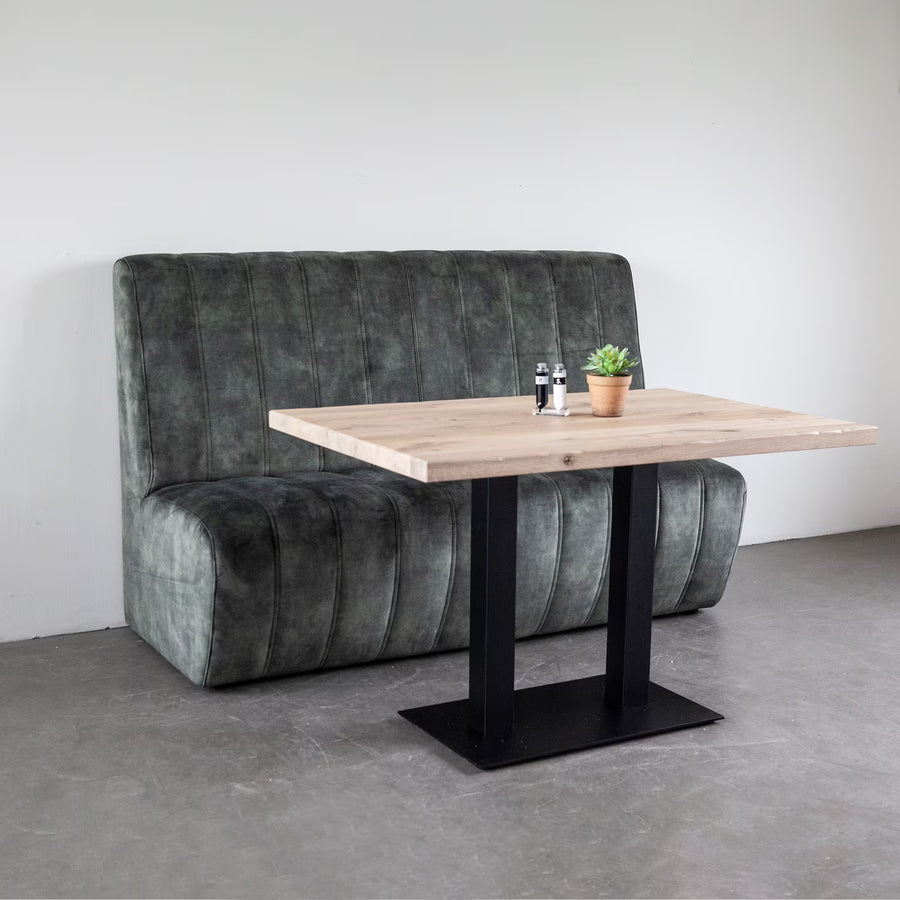 SEVN Eetkamerbank Maria Velvet, 170cm, kleur Huntergroen