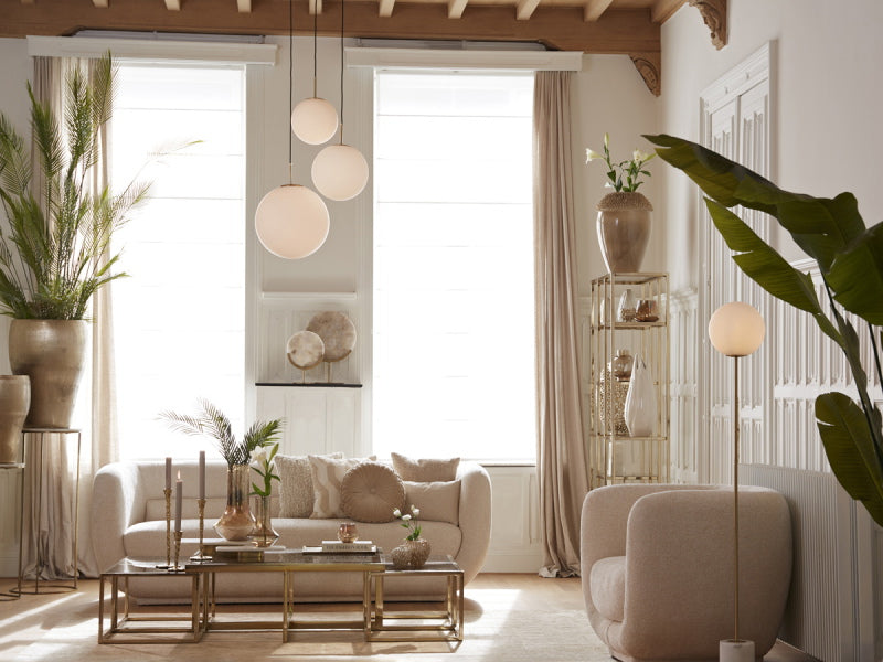 Light & Living Hanglamp Medina Glas