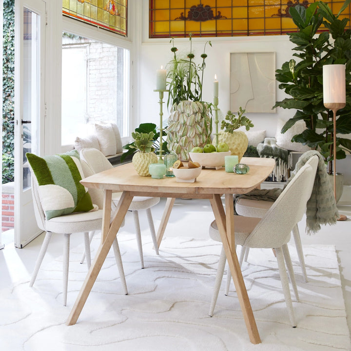 Light & Living Eettafel Quenza Mangohout Naturel 220cm