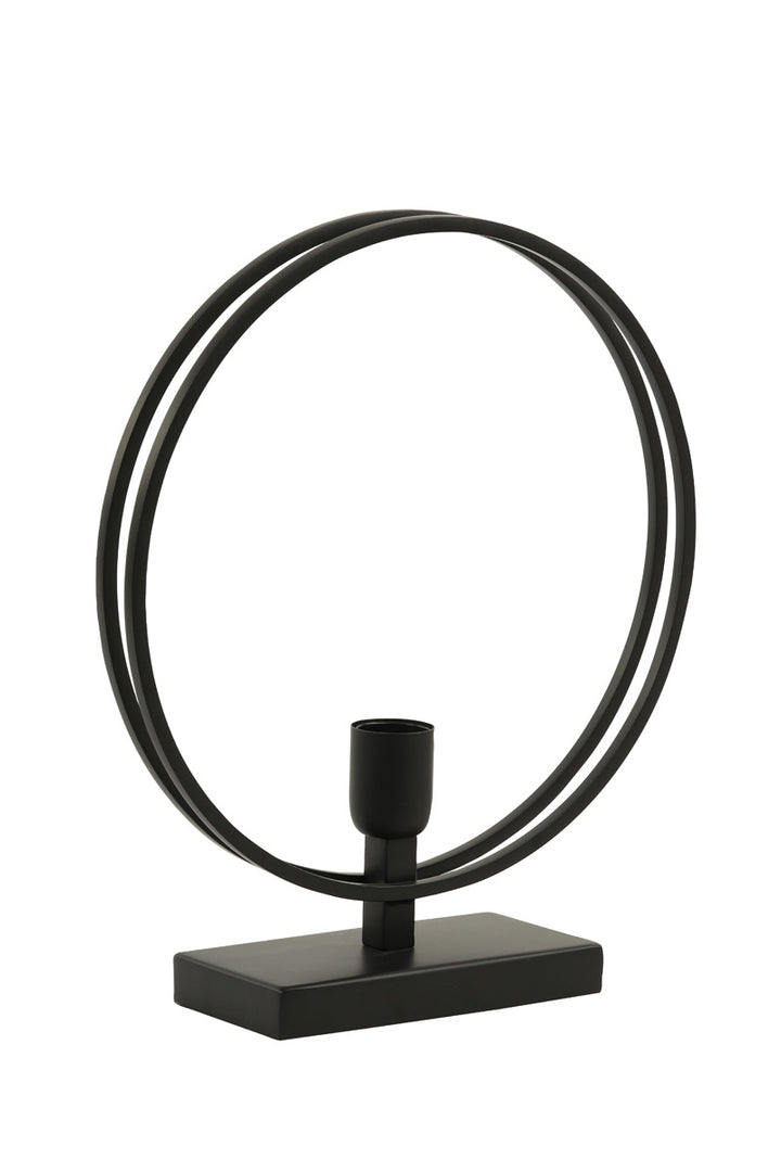 Light & Living Tafellamp Rudra Mat Zwart L