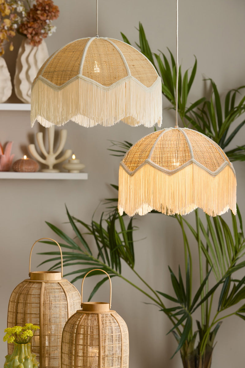 Light & Living Hanglamp Malacia Raffia