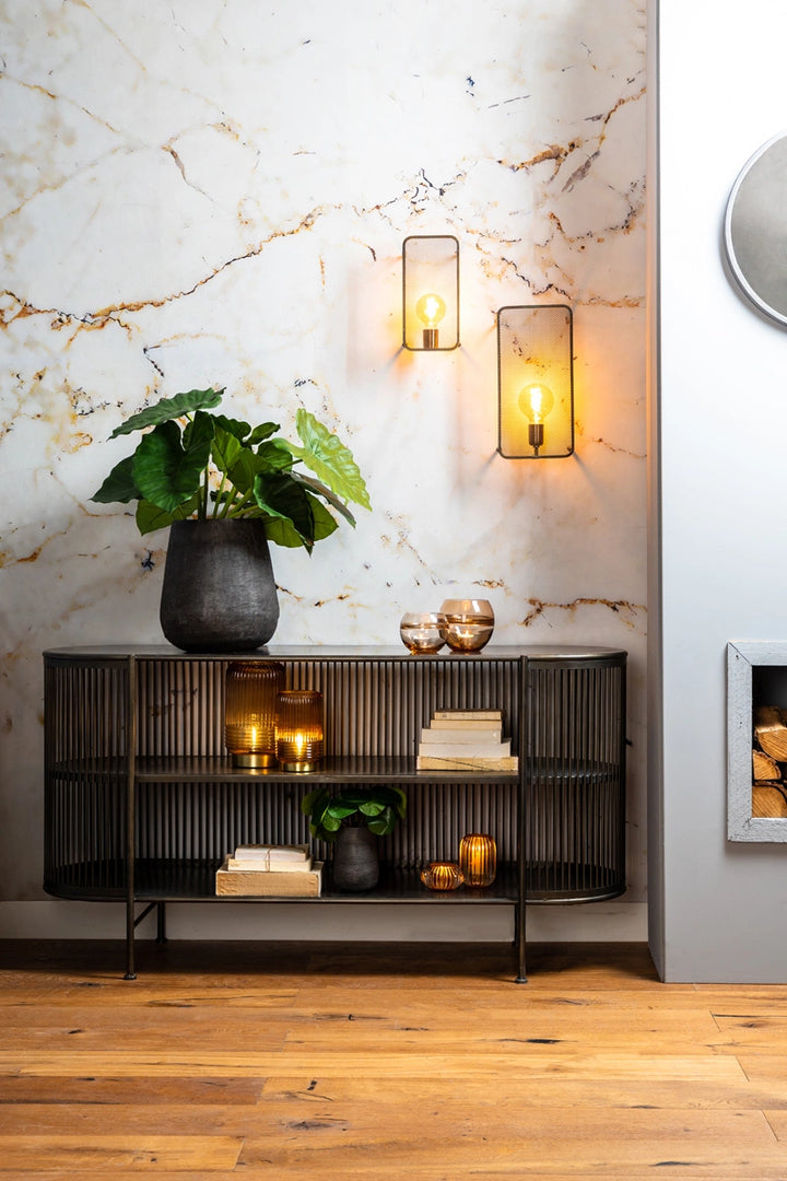 Light & Living Dressoir Open Yinthe Zwart 149cm