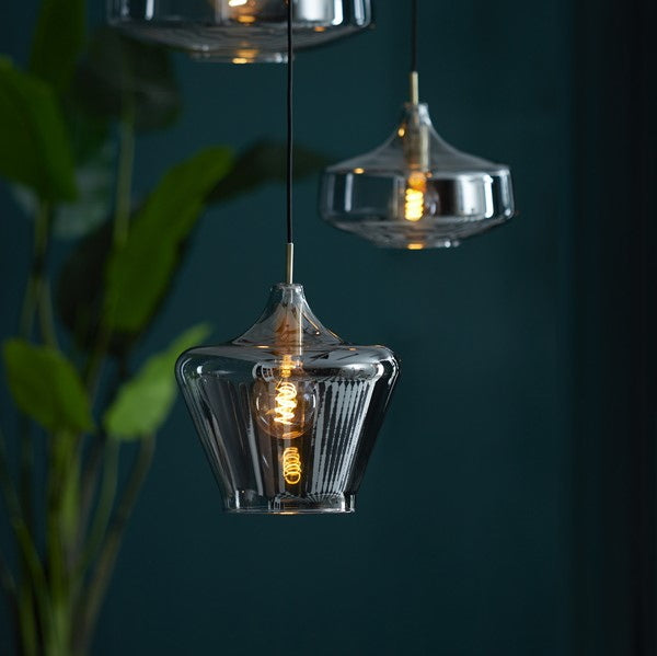 Light & Living Hanglamp Solly Smoke Glas Ø30cm