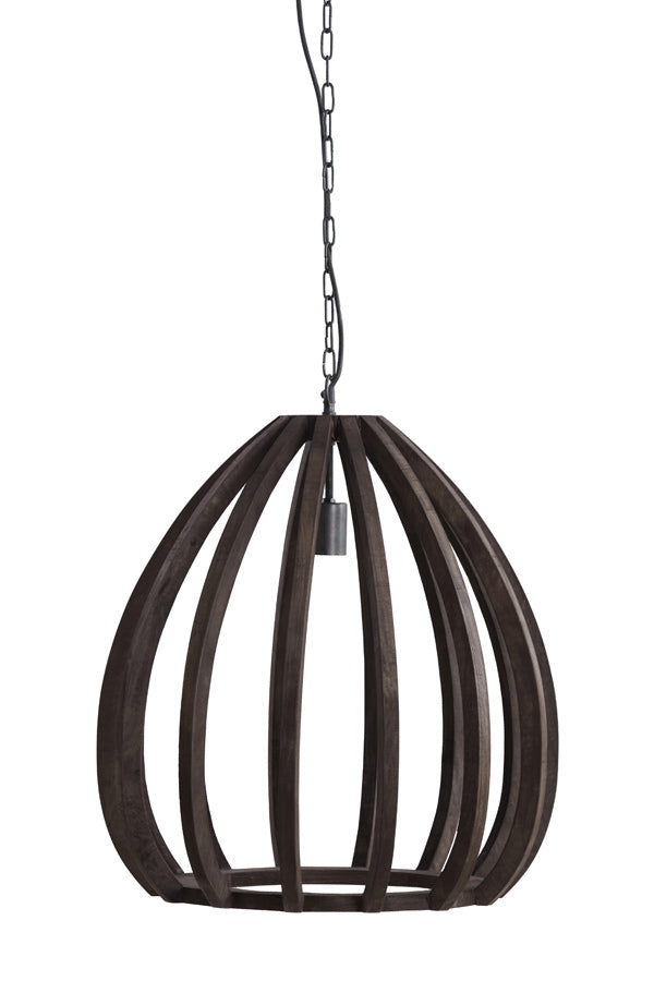 Light & Living Hanglamp Barsia Mangohout Donkerbruin