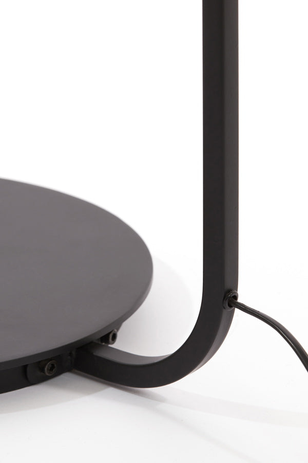 Light & Living Vloerlamp Lyra Naturel+Mat Zwart Ø43x164cm