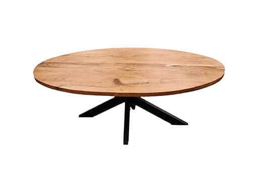 Ovale eettafel detail onderstel