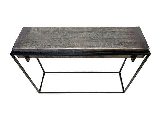 Wandtafel pewter detail blad