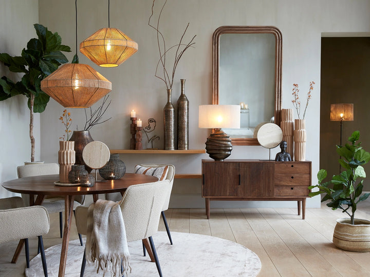 Light & Living Eettafel Quenza Mangohout Naturel Ø140cm