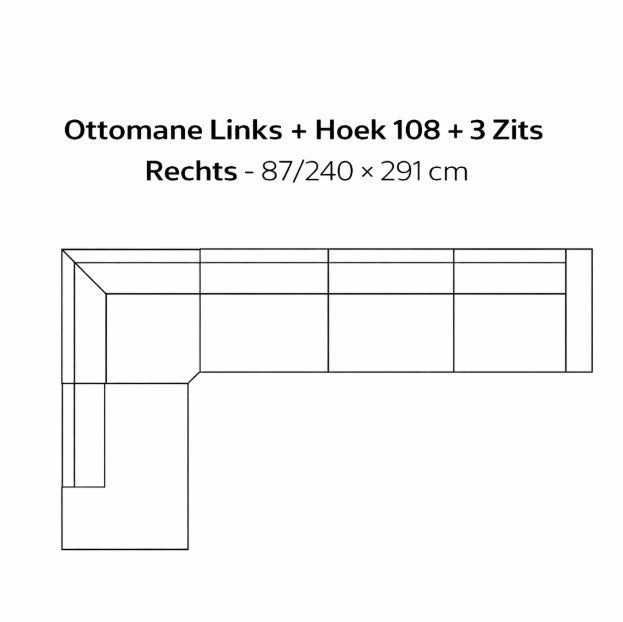 SEVN Annebeth – Modulaire Design Bank populairste opstellingen