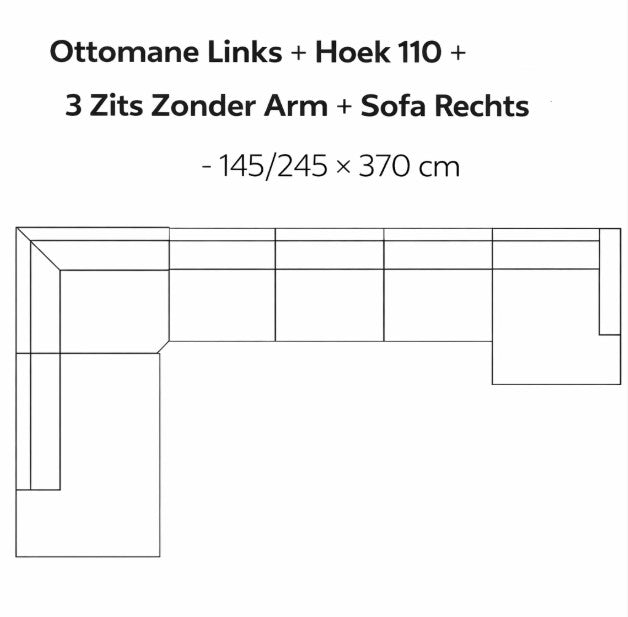 SEVN Butterfly – Modulaire Design Bank populairste opstellingen