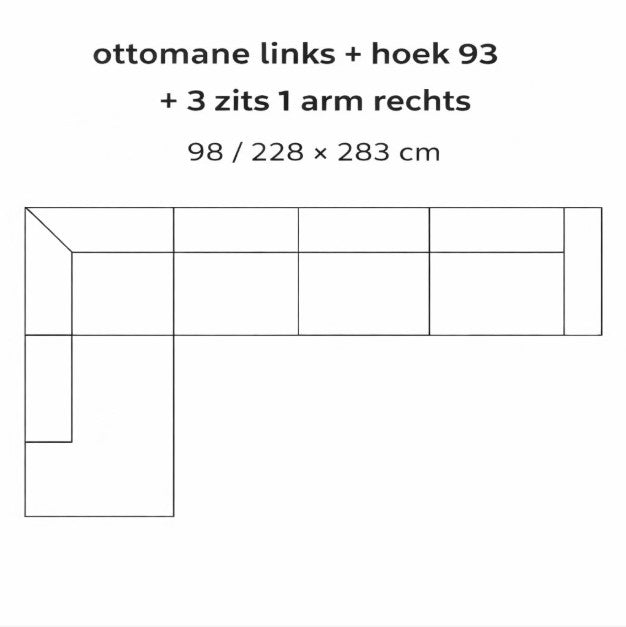 SEVN Amarillo – Modulaire Design Bank populairste opstellingen