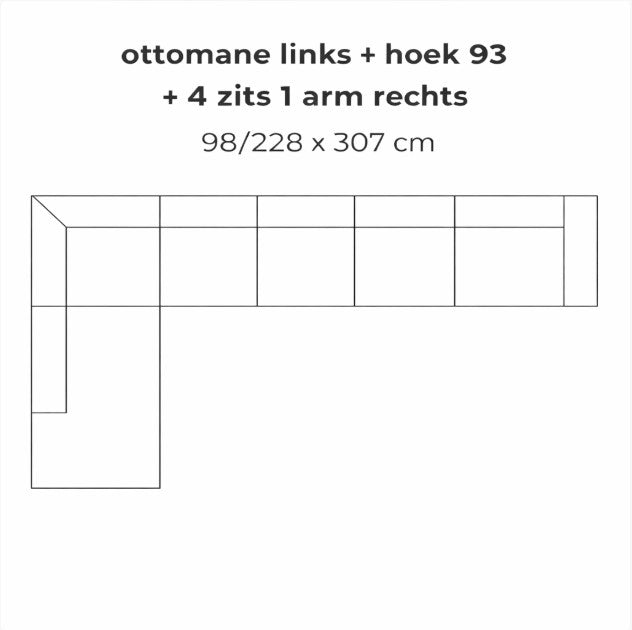 SEVN Amarillo – Modulaire Design Bank populairste opstellingen