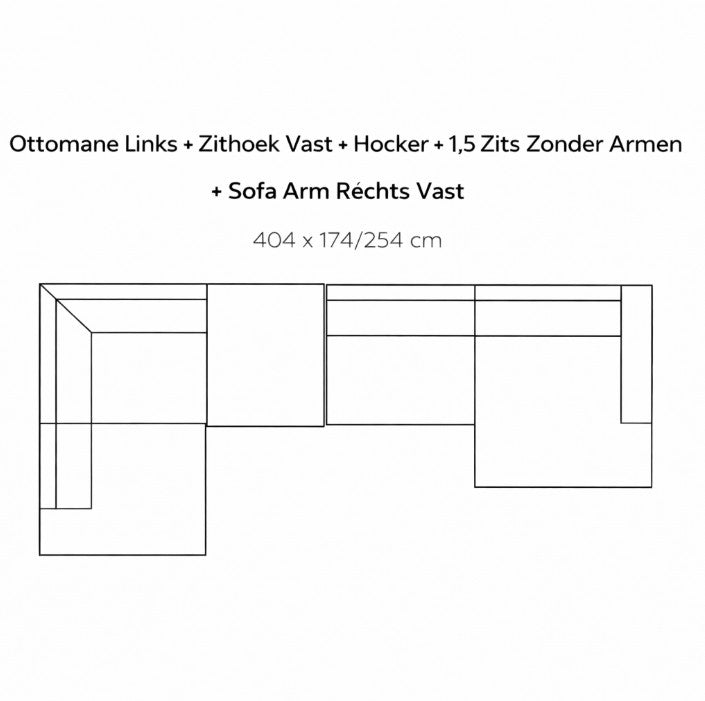 SEVN Tori – Modulaire Design Bank populairste opstellingen