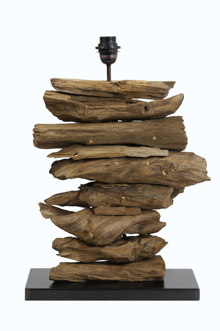 Light & Living Lampvoet Fury Recycled Teakhout Naturel 60cm