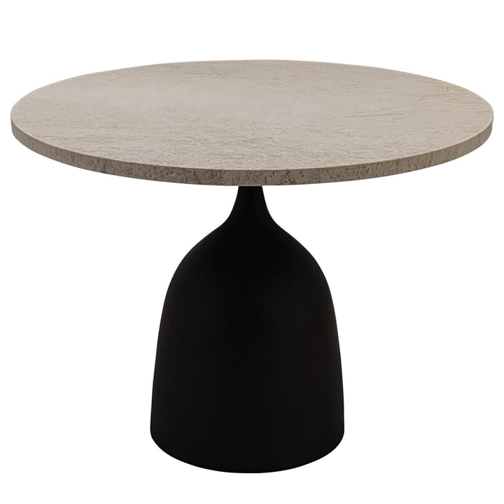 Patras side table beige marble PTMD