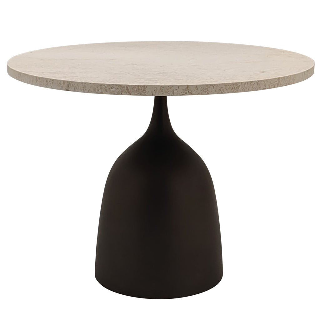 Patras side table beige marble PTMD