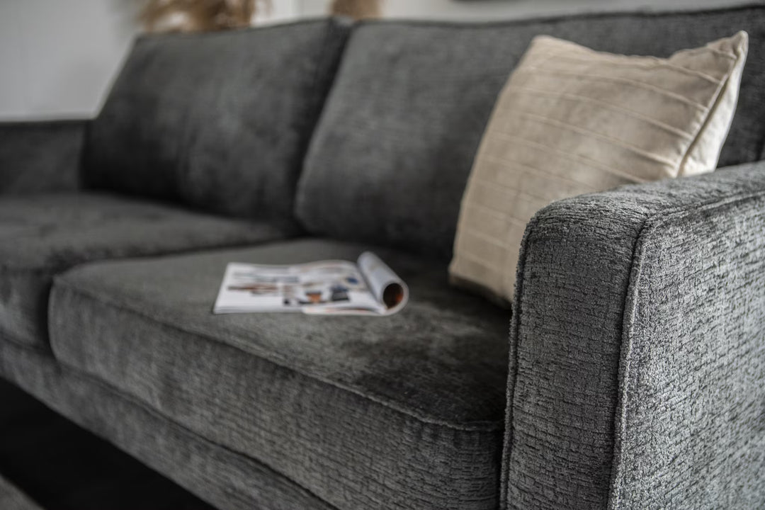 SEVN Bank Paulette 4-zits, Chenille, kleur Donkergrijs