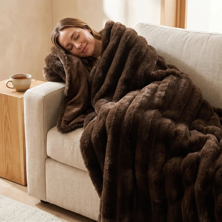 Plaid cadeau – Brown
