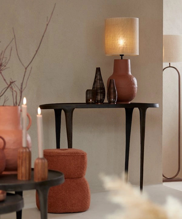 Light & Living Sidetable Arica Zwart 110cm