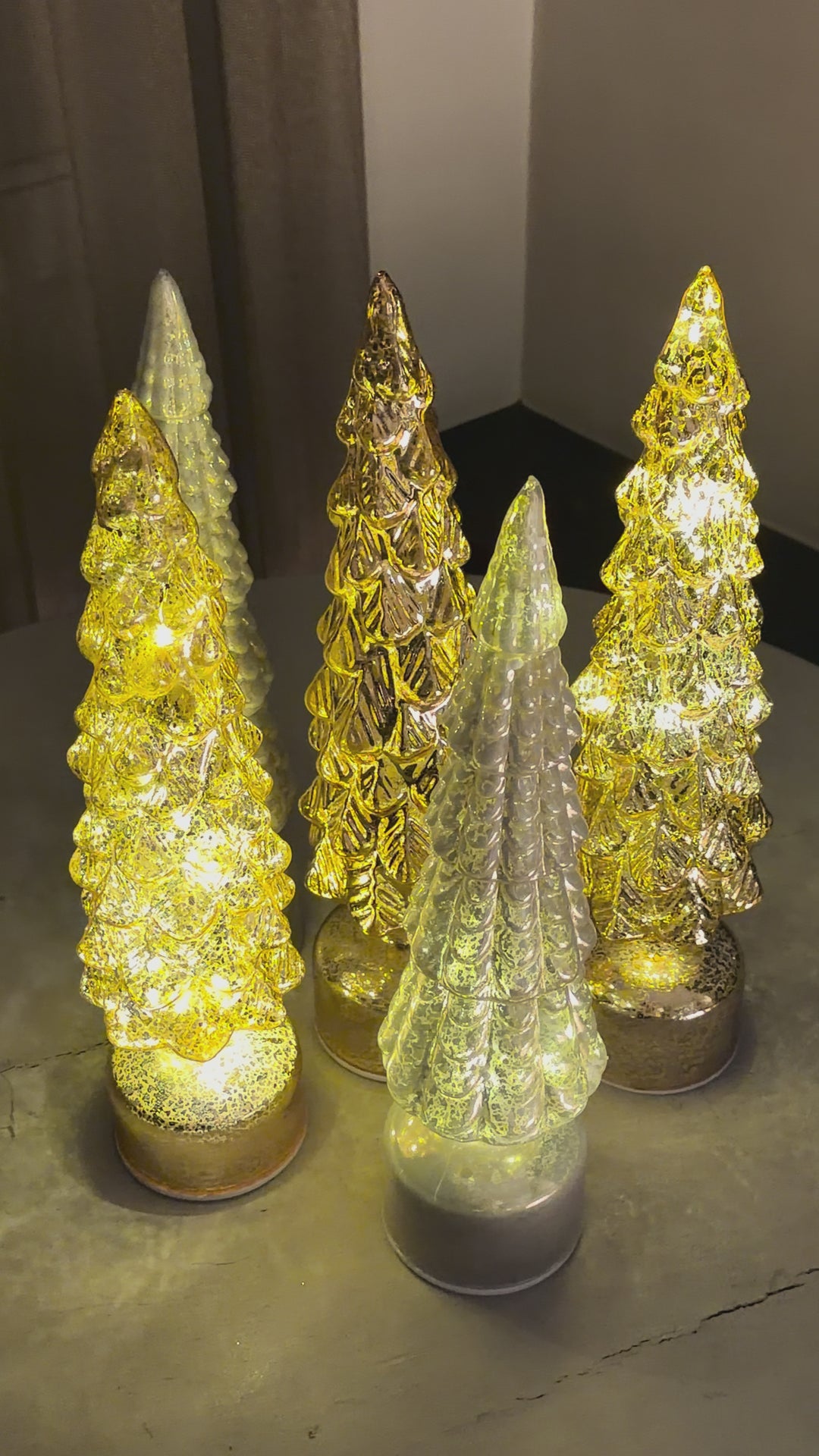 Twinkel Kerstboom Wit/Goud