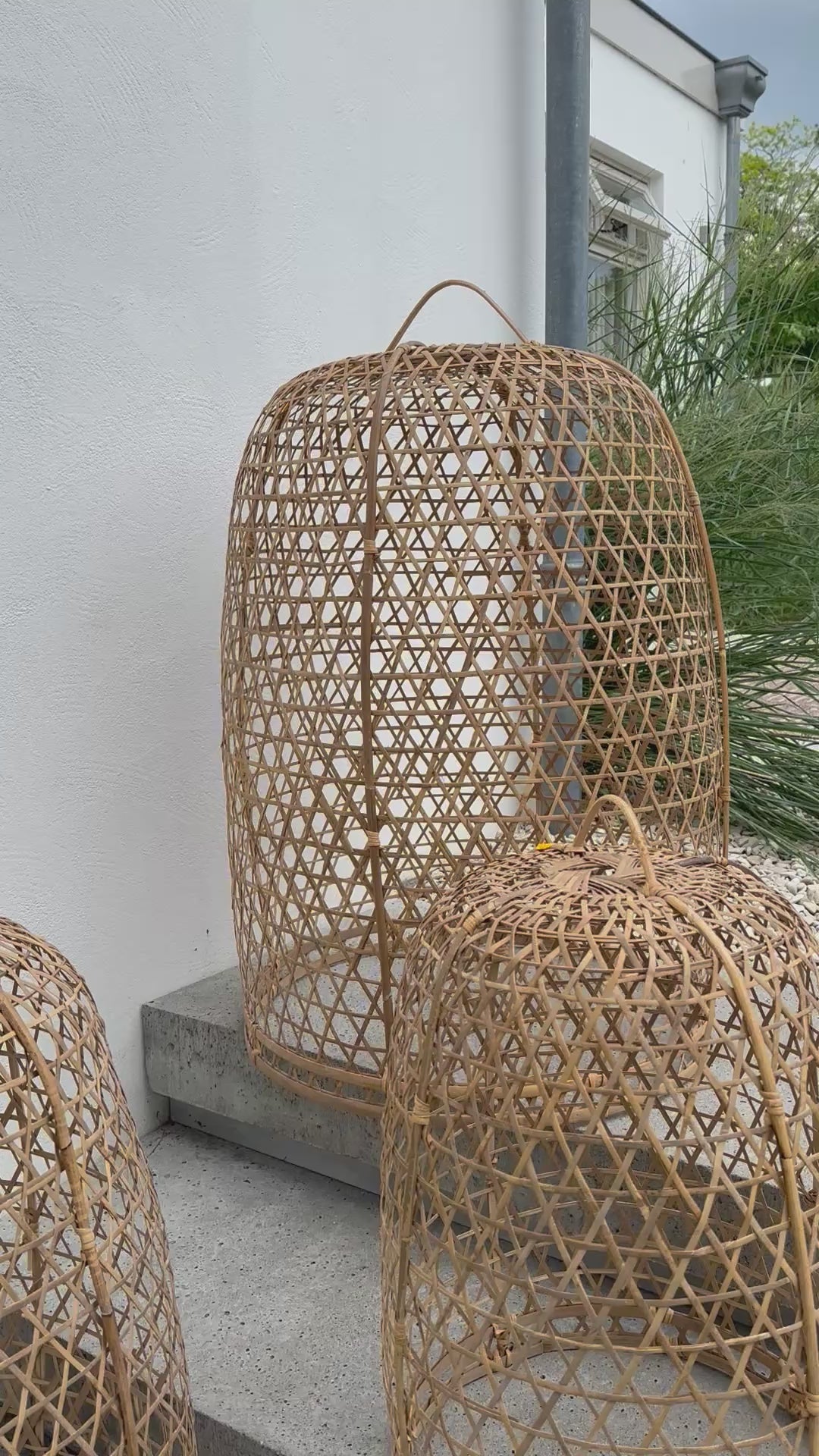 Boho buitenlamp rotan