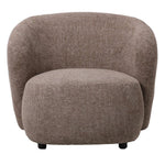 Ronde fauteuil stof taupe – PTMD Aphrodite