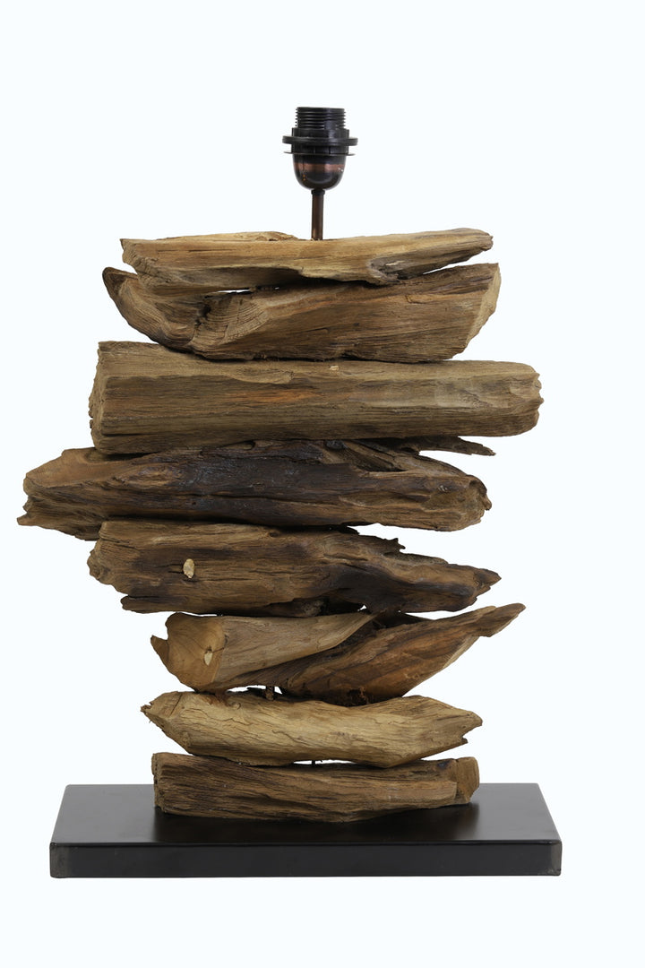 Light & Living Lampvoet Fury Recycled Teakhout Naturel 60cm