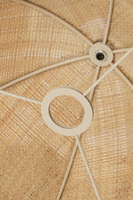 Light & Living Lampenkap Sulina Raffia Naturel/Groen Ø35cm
