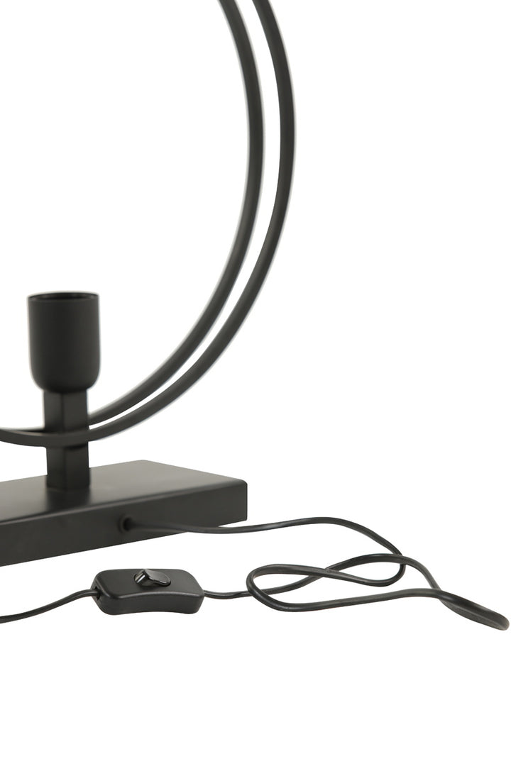 Light & Living Tafellamp Rudra Mat Zwart L