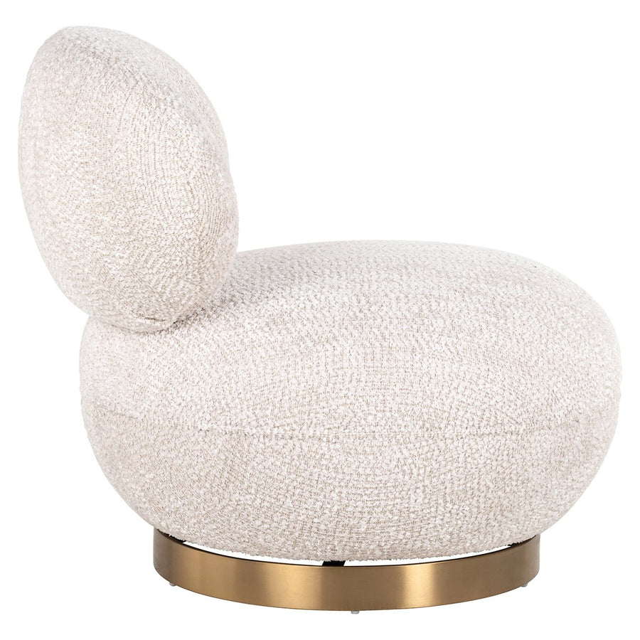 Richmond Draaifauteuil Jace Lovely Crème - afbeelding 2