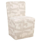 Richmond Eetkamerstoel Lorain Beige Graffic met Wieltjes