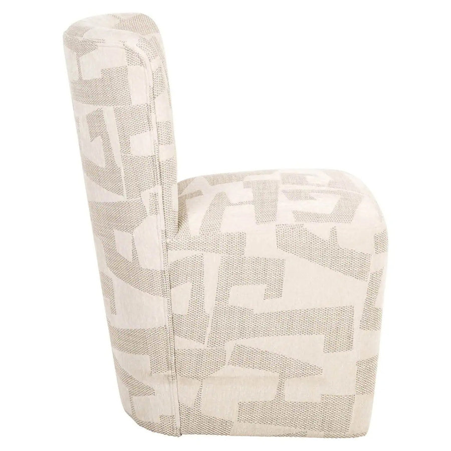 Richmond Eetkamerstoel Lorain Beige Graffic met Wieltjes - afbeelding 2