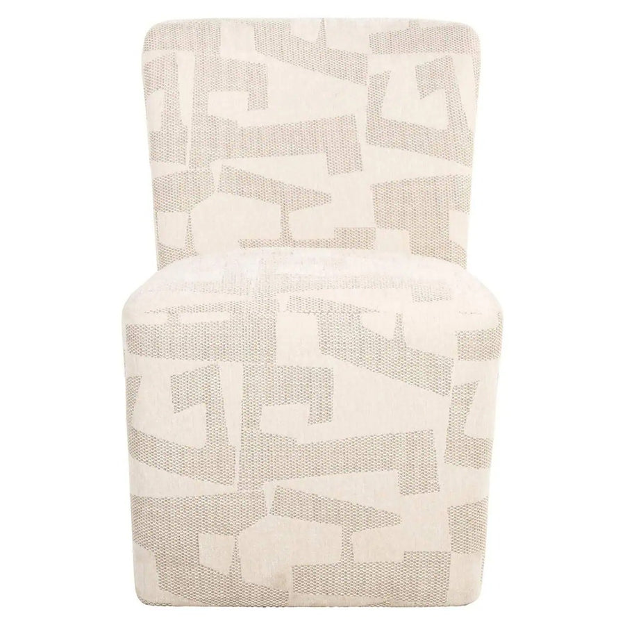 Richmond Eetkamerstoel Lorain Beige Graffic met Wieltjes - afbeelding 4