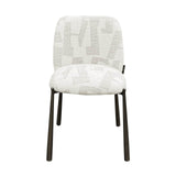 Richmond Eetkamerstoel Lana Beige Graffic Set van 2