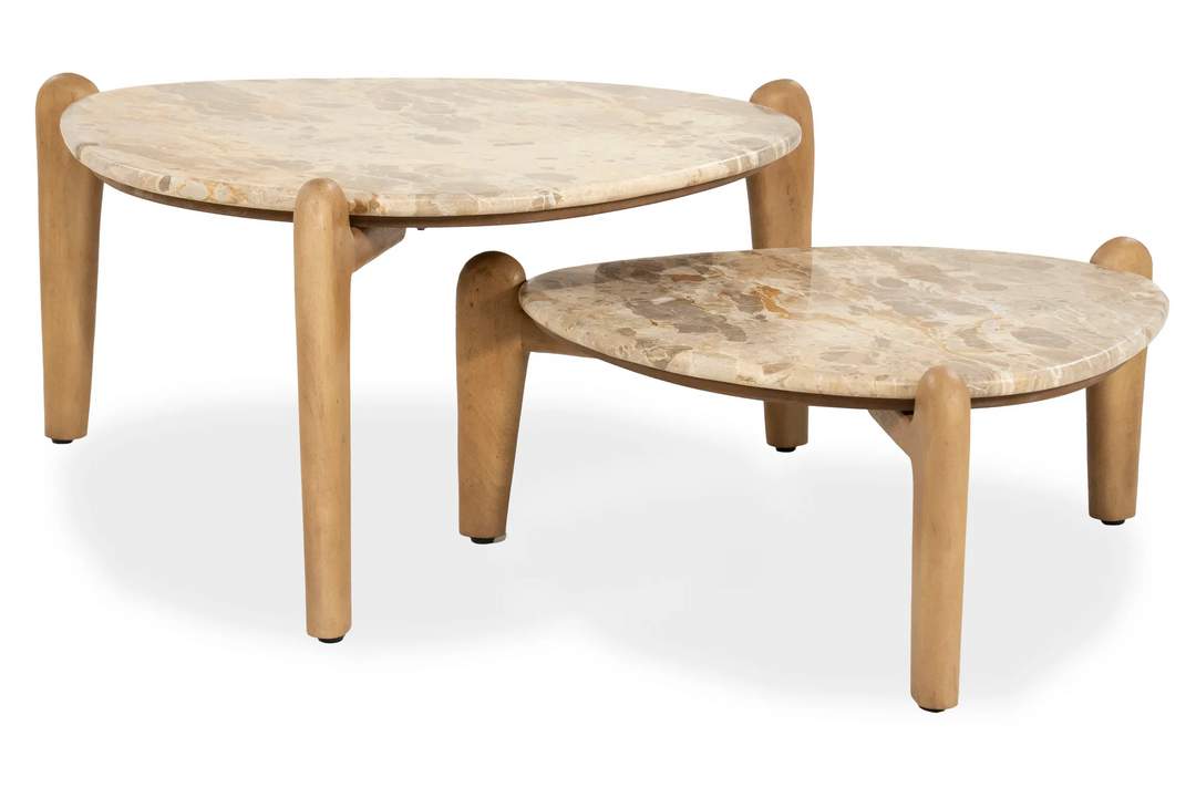 By-Boo Marnish – Salontafel Marmer & Mangohout