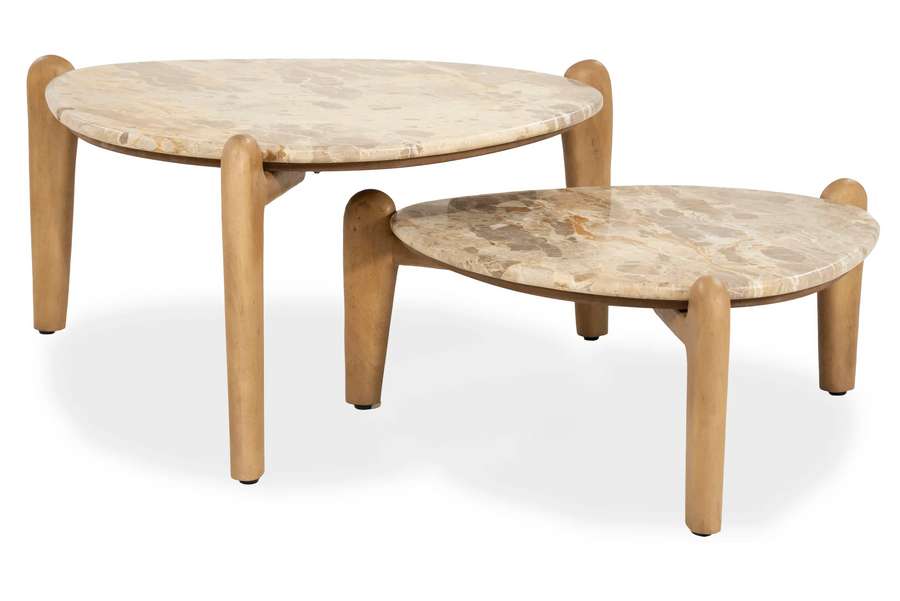 By-Boo Marnish – Salontafel Marmer & Mangohout