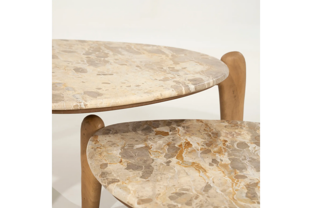 By-Boo Marnish – Salontafel Marmer & Mangohout