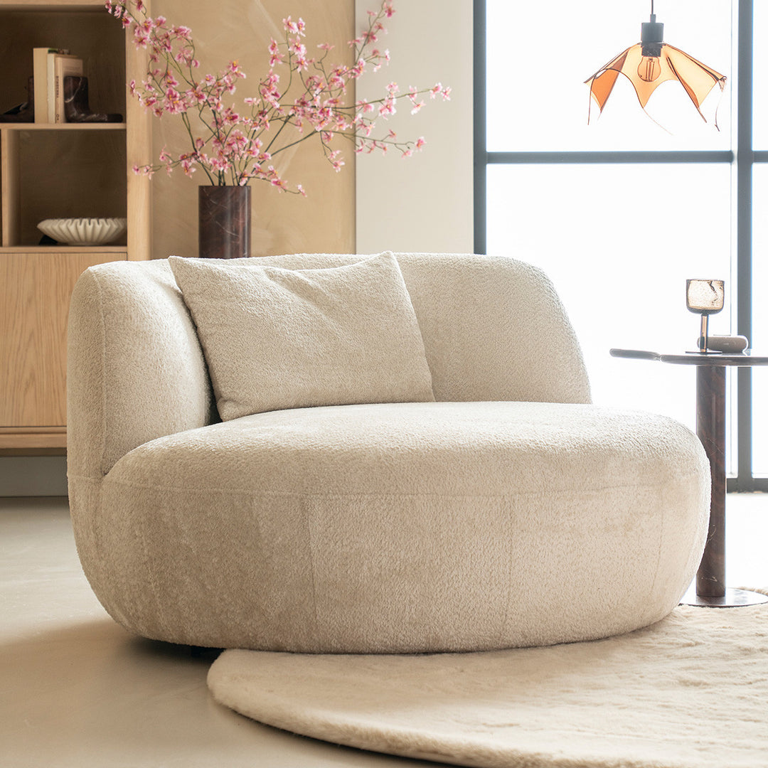 SEVN Emily Grote ronde fauteuil draaibaar