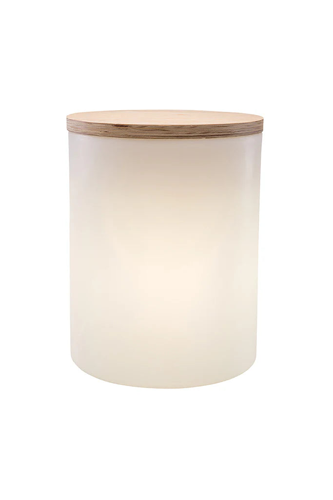Shining Drum LED Lichttafel | Multifunctioneel als Bijzettafel, Kruk & Koeler