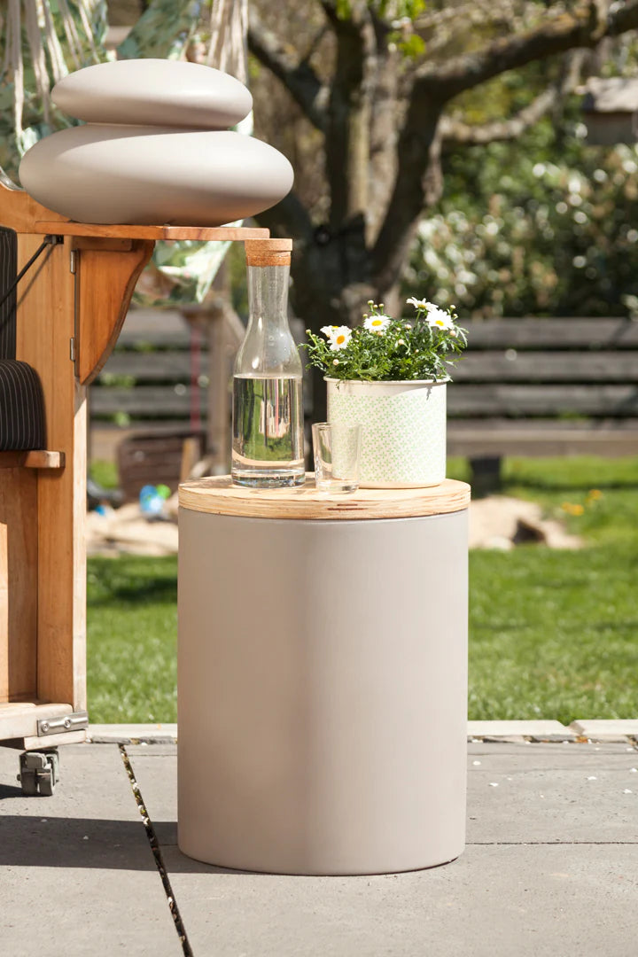 Shining Drum LED Lichttafel | Multifunctioneel als Bijzettafel, Kruk & Koeler