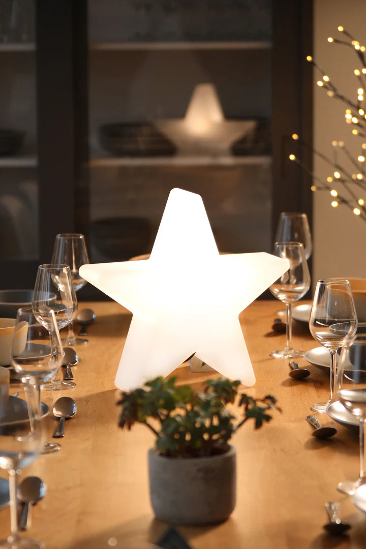 Kerst Sterlamp Shining Star – 80 cm / wit / LED warm wit