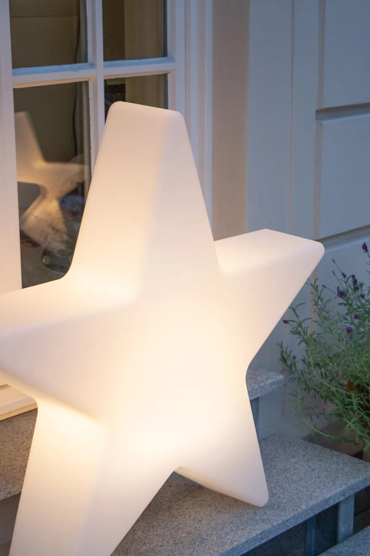 Kerst Sterlamp Shining Star – 80 cm / wit / LED warm wit