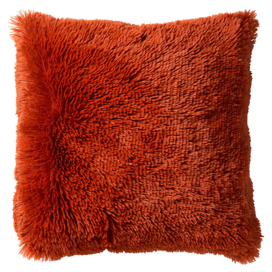 Kussenhoes fluffy 45x45 cm Potters Clay oranje