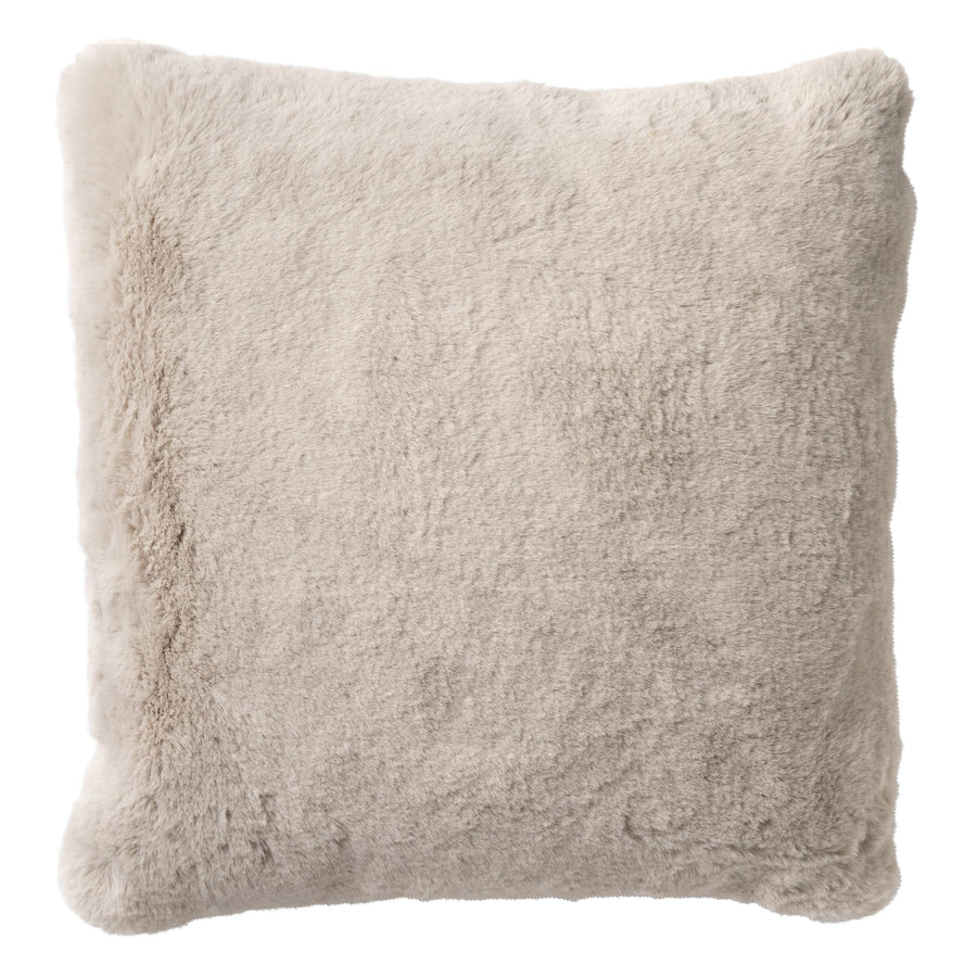 Sierkussen bontlook 45x45 cm Pumice Stone grijs beige